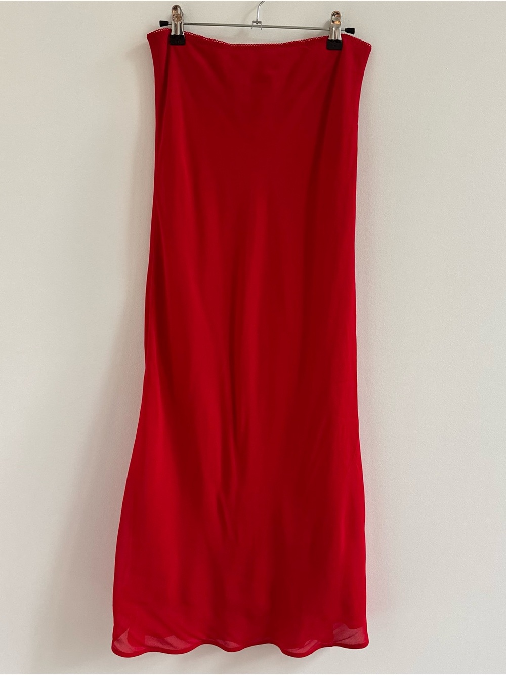 Reformation Red Maxi Skirt